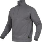 Leibwächter Langarm Zip Schwarzeat-Shirt Flex-Line - Grau