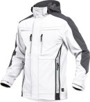 Leibwächter Herren-Softshelljacke - Flex Line -Weiß/Grau