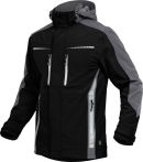 Leibwächter Herren-Softshelljacke - Flex Line - Schwarz/Grau