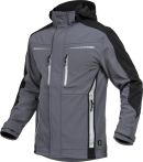 Leibwächter Herren-Softshelljacke - Flex Line - Grau/Schwarz