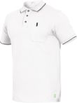 Leibwächter Herren Kurzarm Polo-Shirt Flex-Line - Weiß