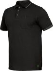 Leibwächter Herren Kurzarm Polo-Shirt Flex-Line - Schwarz