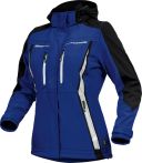 Leibwächter Damen-Softshelljacke - Flex Line -Kornblau/Schwarz