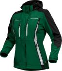 Leibwächter Damen-Softshelljacke - Flex Line -Grün/Schwarz