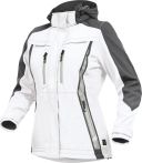 Leibwächter Damen-Softshelljacke - Flex Line -Weiß/Grau