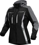 Leibwächter Damen-Softshelljacke - Flex Line -Schwarz/Grau