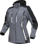 Leibwächter Damen-Softshelljacke - Flex Line -Grau/Schwarz
