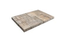Lusit Pflasterstein Crescendo Flex Wildverband 115x80x8 cm Diamant-Muschelkalk betonglatt