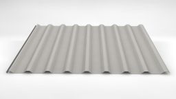 Trapezprofil LM D-20/138 LM 9002 grauweiß - Dachprofil mit Vlies (0,75|200)