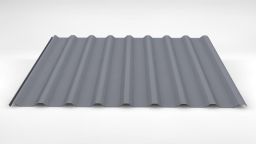 Trapezprofil LM D-20/138 LM 9006 weißaluminium - Dachprofil mit Vlies (0,75|200)