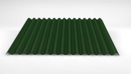 Sinusprofil LM D-18/76 LM 6002 laubgrün - Dachprofil mit Vlies (0,50|675)