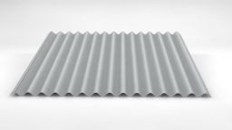 Sinusprofil LM D-18/76 LM 9010 reinweiß - Dachprofil (0,63|450)