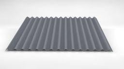 Sinusprofil LM D-18/76 LM 9006 A weißaluminium - Dachprofil (0,70|200)