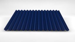 Sinusprofil LM D-18/76 LM 5010 enzianblau - Wandprofil mit Vlies (0,50|300)