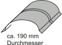 Tonnenfirst Aluminium 25 µm - LM 7016 A anthrazitgrau