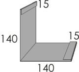 Außenecke Aluminium 25 µm - LM 7016 A anthrazitgrau