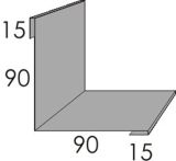 Innenecke Aluminium 25 µm - LM 7016 A anthrazitgrau