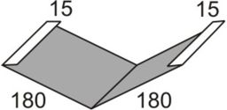 Kehlblech Nr. 15 Aluminium 25 µm - LM 7016 A anthrazitgrau