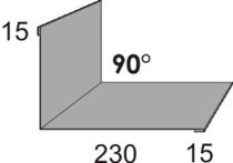 Maueranschluss Nr. 10 Aluminium 25 µm - LM 7016 A anthrazitgrau