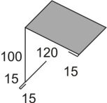 Pultabschluss Nr. 22 Aluminium 25 µm - LM 7016 A anthrazitgrau