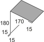 Pultabschluss Nr. 5 Aluminium 25 µm - LM 7016 A anthrazitgrau