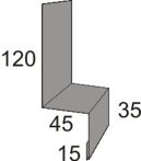 Tropfkante Aluminium 25 µm - LM 7016 A anthrazitgrau