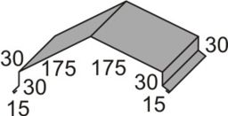 Winkelfirst Nr. 26 Aluminium 25 µm - LM 7016 A anthrazitgrau