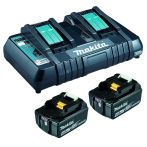 Makita Power Source Kit Li 18 V 4Ah Ink. 2 x 4,0 Ah und Ladegerät