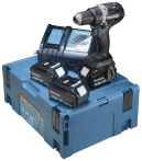 Makita Akku-Bohrschrauber 18V in schwarz,3x5 Ah Akku + Ladegerät im MAKPAC DDF484TB3J