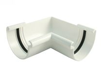 Marley Rinneneckstück, innen - Farbe weiss DN75 90°