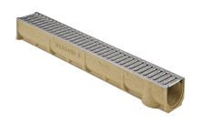 MEA Polymerbeton-Rinne MEAGARD II S 100 cm inkl. Stegrost, 1 m