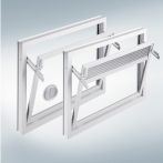 MEA Kunststoff-Fenster MEALON Kipp mit Abluftanschluss 60 x 40 cm