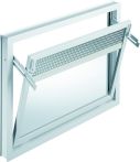 MEA Kunststoff-Fenster MEALON Kipp mit Lüftungseinsatz 90 x 60 cm