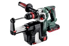 Metabo Akku-Kombihammer KHA 18 LTX BL 24 Quick Set ISA (600211930), mit integrierter Staubabsaugung und Metabo-Quick-Wechselfutter, Kunststoffkoffer, 18V 1x LiHD + ASC 30-36 V