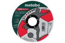 Metabo Limited Edition Soccer 115 x 1,0 x 22,23 mm, Inox, Trennscheibe, gerade Ausführung (616258000)