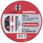 Metabo Satz=10xTrennscheiben Promotion 115x1,0x22,23 Inox, TF 41 , in Blechdose (616358000)