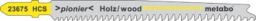 Metabo 25 Stichsägeblätter, Holz, Serie pionier, 91 mm, progressiv, HCS, Type 23675 (623617000)