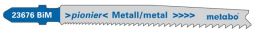 Metabo 25 Stichsägeblätter, Metall, Serie pionier, 74 mm, progressiv, BiM, Type 23676 (623620000)