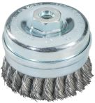 Metabo Topfbürste 75x0,3 mm/ M 14, Stahldraht, gewellt, Drahtstärke 0,30 mm (623715000)