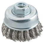 Metabo Topfbürste 65x0,35 mm/ M 14, Edelstahldraht, gezopt, rostfrei, Drahtstärke 0,35 mm (623801000)
