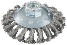 Metabo Rundbürste 100x0,5x12  mm/ M 14, Stahldraht gezopft, gekröpfte Ausführung, Drahtstärke 0,50 mm (623803000)