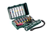 Metabo Bit-Box SP, 29-tlg.+ Mini Flash light (626721000)