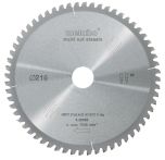 Metabo Kreissägeblatt HW/CT 216 x 30 x 2,4/1,8, Zähnezahl 60, Flach-Trapezzahn, Spanwinkel 5° neg. (628066000)