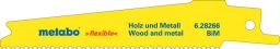 Metabo 5 Säbelsägeblätter, Holz+Metall, Serie flexible, 100x 0,9 mm, BiM, 1.41-1.81 mm/ 14-18 TPI (628266000)