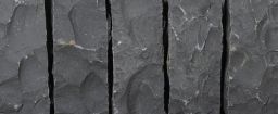 Metten Naturstein Palisade BASALT ANTHRAZIT gespalten 12x12 cm