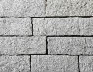 Metten Naturstein Mauersystem ARTIC GRANIT Hellgrau gestockt 40x20x15 cm