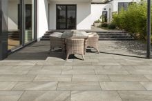 Metten Keramik Terrassenplatte LITHOCERA Gneis Beige-Grau, Weiß geadert, Stärke 2 cm - LxB: 80x40 cm