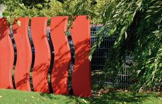 Metten Betonstein Stele ALESSIO Swing Sichtbeton Grau 250x40x10 cm