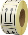 NW Hinweisetikett Symbol Pfeile ob L.75 mm,B.105mm weiß 1000 St./Rolle (3000265579)