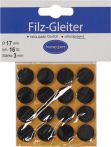 NW Filzgleiter 17mm Filz braun selbstkl. (3000271010)